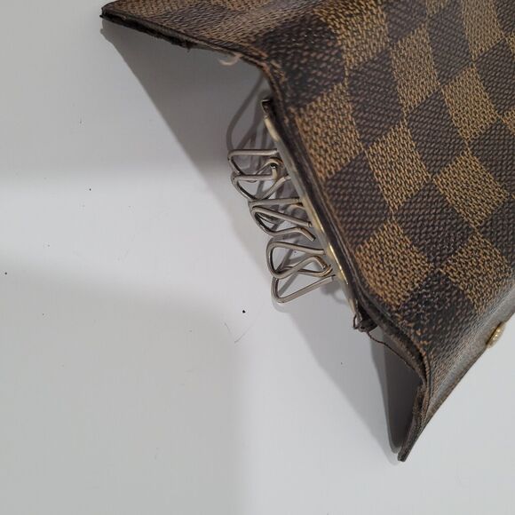 Authentic Louis Vuitton Damier Multicles 6 Key Hooks Case Brown Small Plaid - Picture 9 of 9